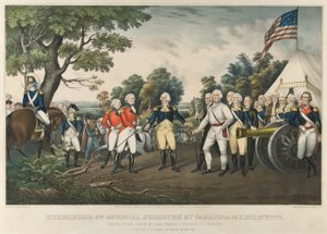 1777年10月17日、ニューヨーク州サラトガでバーゴイン将軍降伏。 1852