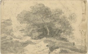 無題、フォリオより: バース近くの景色 作： John Trumbull