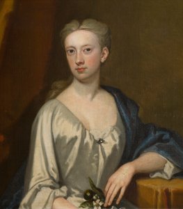 レディ・アン・ニューポートの肖像、レディ・ブリッジマン（1690-1752）、c.1714-39（キャンバスに油彩） 作： John Vanderbank