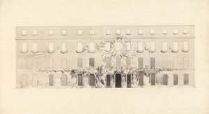 占星術のシンボルが描かれた建物の建築図 作： John Varley