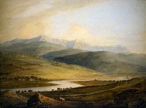 Cader Idris (水彩・紙) 作： John Varley