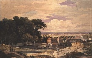 ハムステッドのフロッグナル、1825年頃（水彩画） 作： John Varley