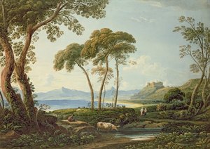 ハーレック城のある風景 作： John Varley