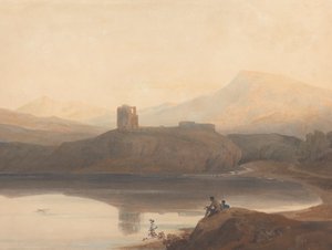 ドルバデルン城のあるランベリス湖 作： John Varley