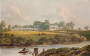 バンゴーIs-y-Coed、デンビーシャー、c1795 作： John Warwick Smith