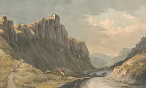 Craig y Ladron - The Thieves Precipice 作： John Warwick Smith