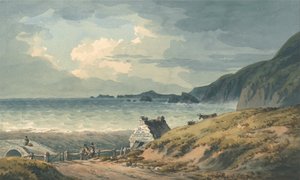 セントブライデス湾の北の境界 作： John Warwick Smith