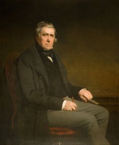 デビッド コックスの肖像 1783-1859。 作： John Watson Gordon