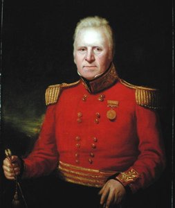 デイビッド・ベアード卿（1757-1829）が1801年のエジプト遠征で獲得した名誉ある東インド会社の金メダルを身につけている肖像（油彩・キャンバス） 作： John Watson Gordon