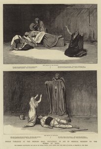 インドの女性への医療ミッションの援助で、ピカデリーのプリンスホールでインドのタブロー 作： John Watson Nicol