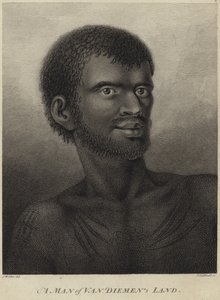 ヴァンディーメンの土地の男 作： John Webber