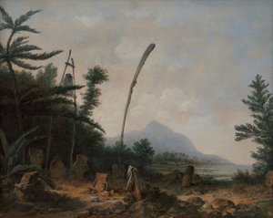 南海の埋葬地 作： John Webber