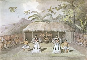 タヒチで踊る 作： John Webber