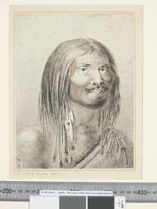 F.21 「ヌートカ海峡の男」 1773-84年頃 （水彩画 作： John Webber