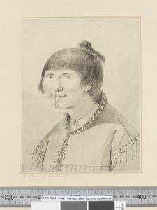 F.29 「オナラシュカの女」 1773-84年頃 （水彩画 作： John Webber