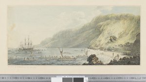 F.39 オーウィーのカラカクアの眺め, 1783-84年頃 （水彩画