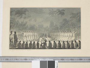 F.5 ハパエでの男たちの夜の踊り, 1773-84年頃 （水彩画 作： John Webber