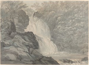 Dolgelly近くのMawddach Falls 作： John Webber