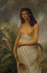 Poedua（Poetua）、Oreoの娘、Ulaieteaのチーフ、SocietyIslesの1つ 作： John Webber