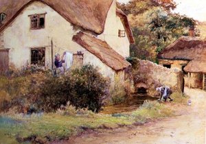 デボン州Branscombeのコテージ 作： John White