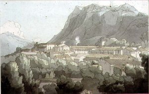 コモ近くのメンドリ 作： John White Abbott