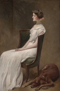 ミスドロシークインシールーズベルト（後のラングドンギア夫人） 作： John White Alexander