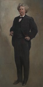サミュエル・L・クレメンズ『マーク・トウェイン』1912年または1913年。 作： John White Alexander