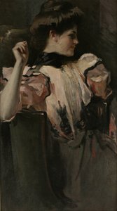 若い女の子、1902年頃 作： John White Alexander