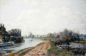 リックマンズワースの運河 作： John William Buxton Knight