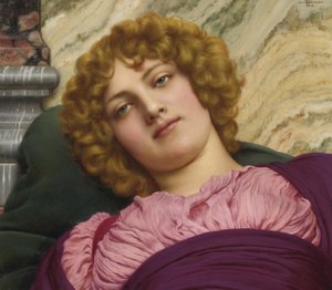 アカデミックアート : Myrhinna (Myrina, Myrine) par Godward, John William (1861-1922) 作： John William Godward