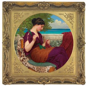 遠い思想、1911 作： John William Godward