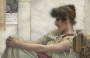 レヴェリー、1888 作： John William Godward