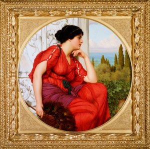 レヴェリー、1910 作： John William Godward