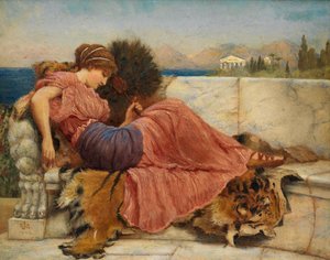 「アマリリス」のスケッチ 作： John William Godward