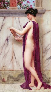 宝石箱（プレシャスギフト） 作： John William Godward