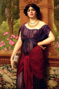 タンバリン奏者 作： John William Godward