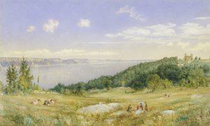 パリセーズ、ca。 1870。 作： John William Hill