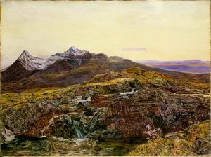 カリンリッジ、スカイ、スリガチャン、1855年 作： John William Inchbold