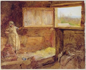 The Hayloft（水彩・紙） 作： John William North