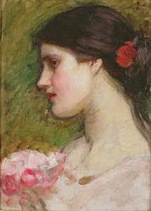 カメリア、1880年頃 作： John William Waterhouse