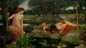 エコーと水仙 作： John William Waterhouse