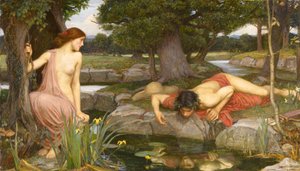 エコーと水仙 作： John William Waterhouse