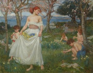 春の歌。 1913 作： John William Waterhouse