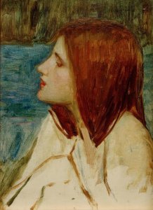 少女の頭 作： John William Waterhouse