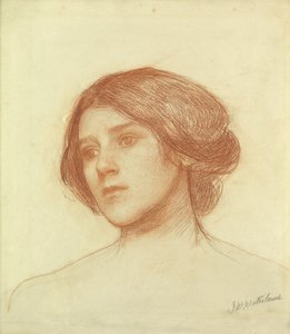 少女の頭 作： John William Waterhouse