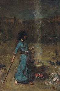 マジックサークルの研究、1886年 作： John William Waterhouse