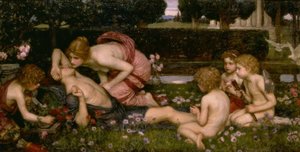 アドニスの目覚め 作： John William Waterhouse