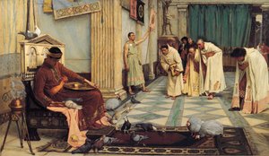 皇帝オノリウスのお気に入り、1883年 作： John William Waterhouse