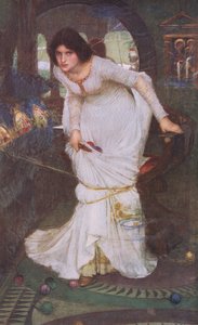 シャロットの貴婦人、Bibbbys Annual、1916-1917 作： John William Waterhouse