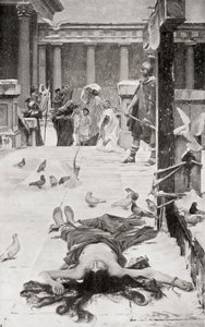 聖エウラリアの殉教、ジョン・ウィリアム・ウォーターハウスの絵による。1915 作： John William Waterhouse